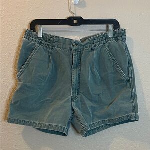 Woolrich Pleat Front Short Blue/Green Estimated Size 32